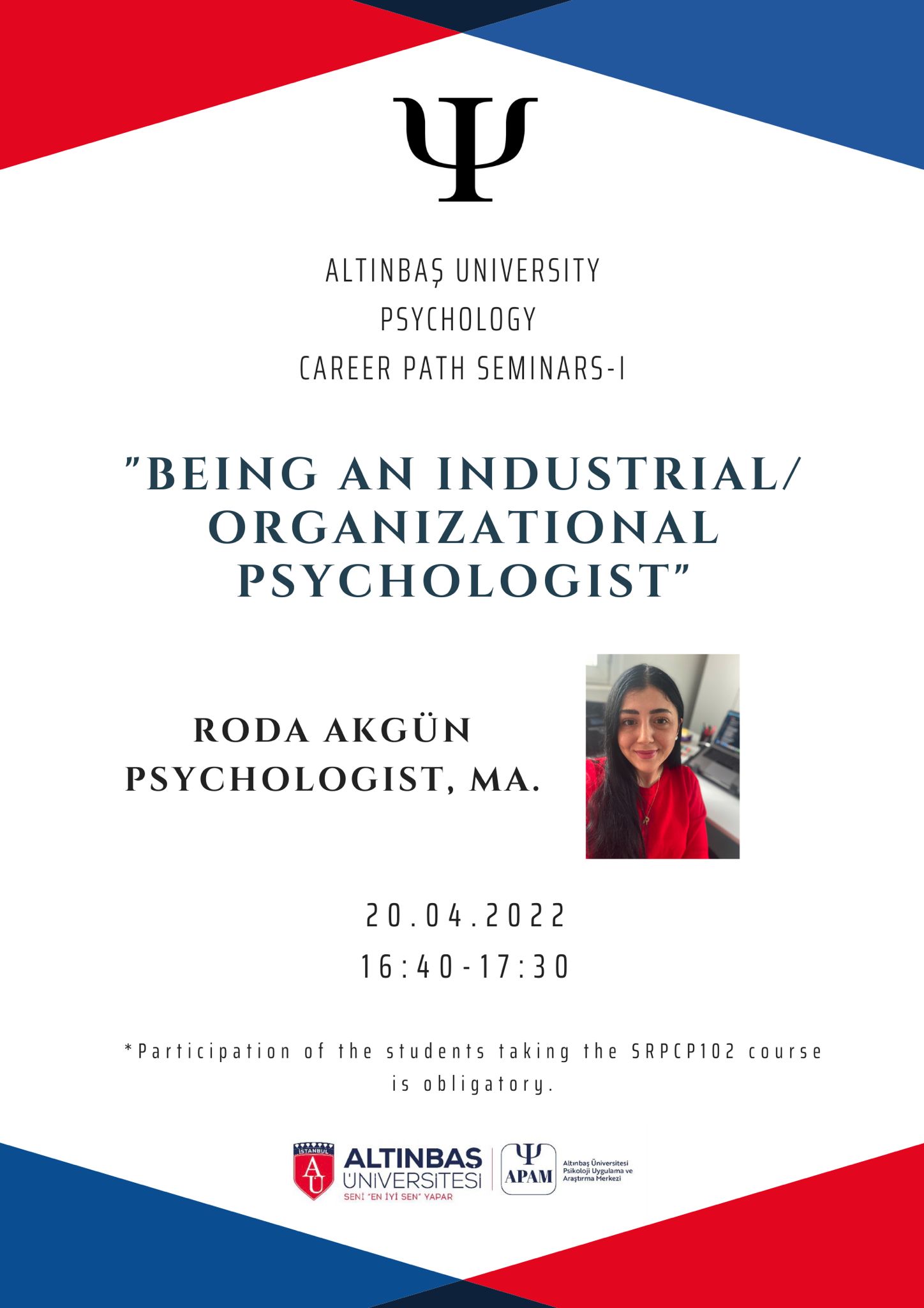 Career Path Seminars-I Psychologist Roda Akgün