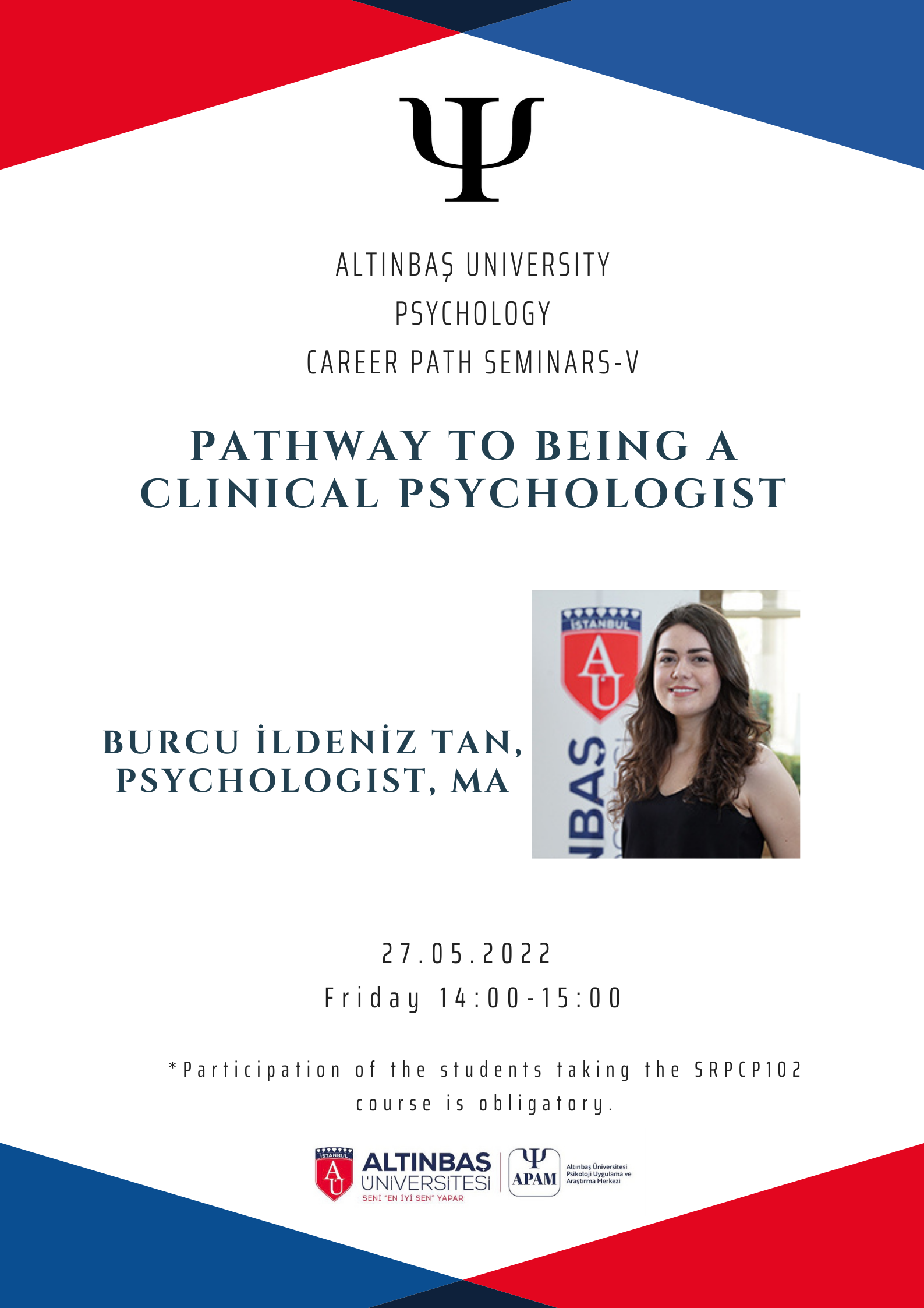 Career Path Seminars V – Psychologist Burcu İldeniz Tan